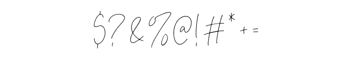 Purify Signature Font OTHER CHARS
