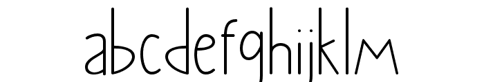 Pushpin-Light Font LOWERCASE