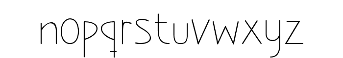 Pushpin-Thin Font LOWERCASE