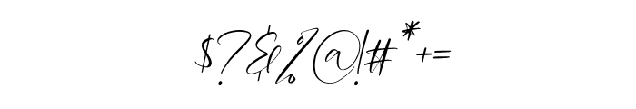Puspita Italic Font OTHER CHARS