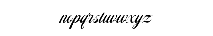 PutteriScriptItalic Font LOWERCASE