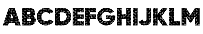 Puzzle Font 3 Regular Font LOWERCASE