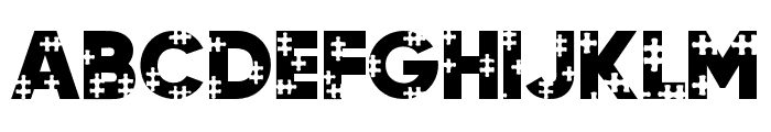 Puzzle Font Regular Font UPPERCASE