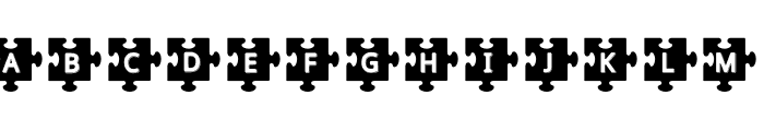 Puzzle RB Regular Font LOWERCASE