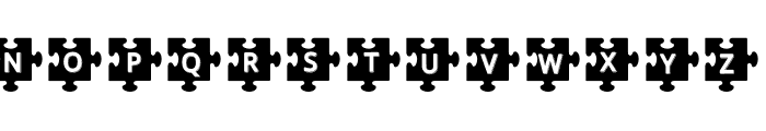 Puzzle RB Regular Font LOWERCASE