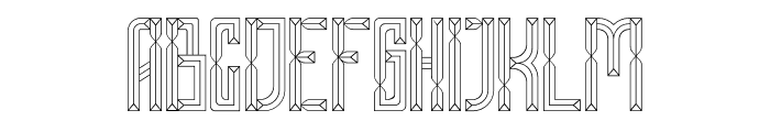 Pyra Maze Font UPPERCASE