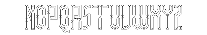 Pyra Maze Font UPPERCASE