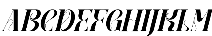 QEBIL Italic Font UPPERCASE