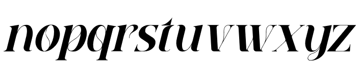 QEBIL Italic Font LOWERCASE