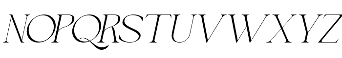 QESTERO Italic Font UPPERCASE