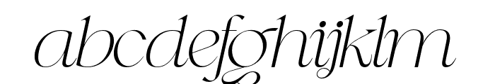 QESTERO Italic Font LOWERCASE