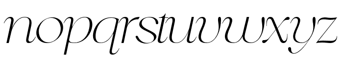 QESTERO Italic Font LOWERCASE