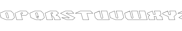QUANTUM-Hollow Font UPPERCASE