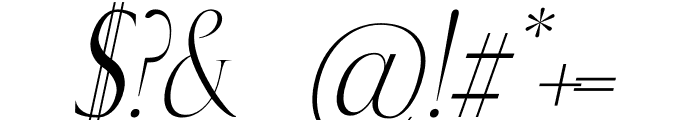 QUEKIDA Italic Font OTHER CHARS