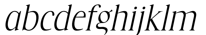 QUEKIDA Italic Font LOWERCASE