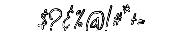 QUICKSquicklyOutline Font OTHER CHARS