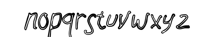 QUICKSquicklyOutline Font LOWERCASE