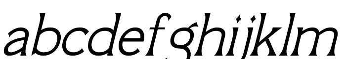 QUMORU GENOCHI Italic Font LOWERCASE
