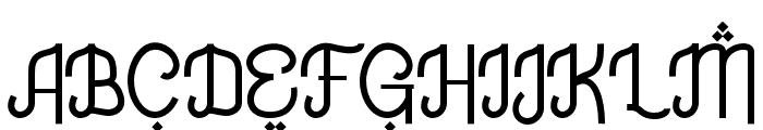 Qadeyah Font UPPERCASE