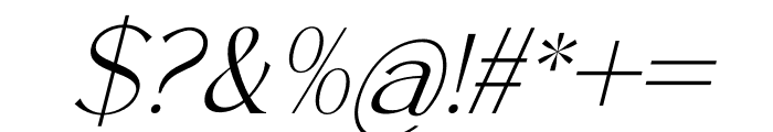 Qafientola Italic Font OTHER CHARS