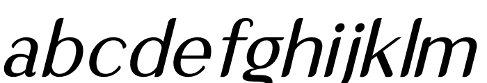 Qafinte Italic Font LOWERCASE