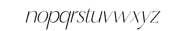 Qaflone Italic Font LOWERCASE