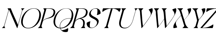 Qaitan Serif Font Italic Font UPPERCASE