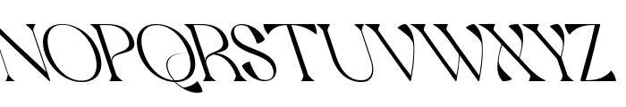 Qaitan Serif Font Reverse Itali Font UPPERCASE