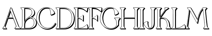 Qaitan Shadow Regular Font UPPERCASE