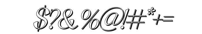 QaitanShadow-Italic Font OTHER CHARS