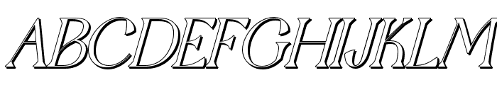 QaitanShadow-Italic Font UPPERCASE