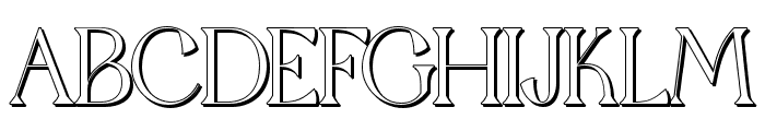 QaitanShadow-Regular Font UPPERCASE