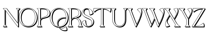 QaitanShadow-Regular Font UPPERCASE