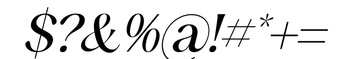 Qakergu Italic Font OTHER CHARS