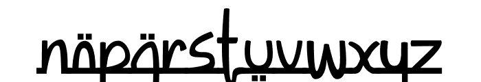 Qaleed Font LOWERCASE