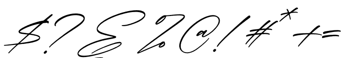 Qalisha Signature Script Italic Font OTHER CHARS
