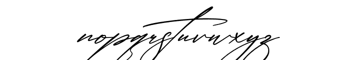 Qalisha Signature Script Italic Font LOWERCASE