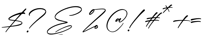 Qalisha Signature Script Font OTHER CHARS