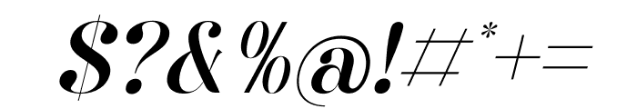Qalisha Signature Serif Italic Font OTHER CHARS