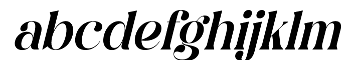 Qalisha Signature Serif Italic Font LOWERCASE