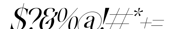Qalogre Italic Font OTHER CHARS