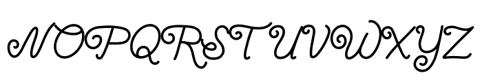 Qalyah pretty Font UPPERCASE