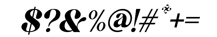 Qandile Italic Font OTHER CHARS