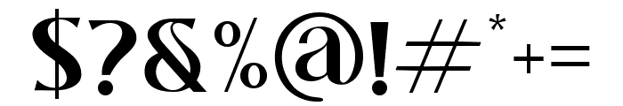 Qanect Elegant Regular Font OTHER CHARS