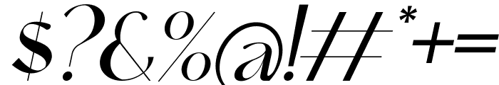 Qanoar Italic Font OTHER CHARS