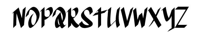 Qapan Script Font UPPERCASE