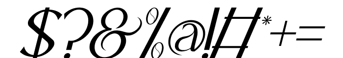 Qarega Italic Font OTHER CHARS
