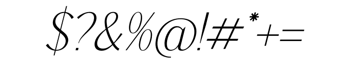 Qarinthen Italic Font OTHER CHARS