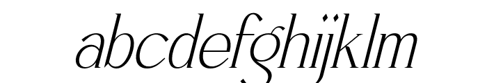Qarinthen Italic Font LOWERCASE