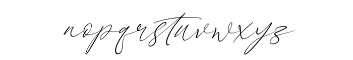 Qarlesya Italic Font LOWERCASE